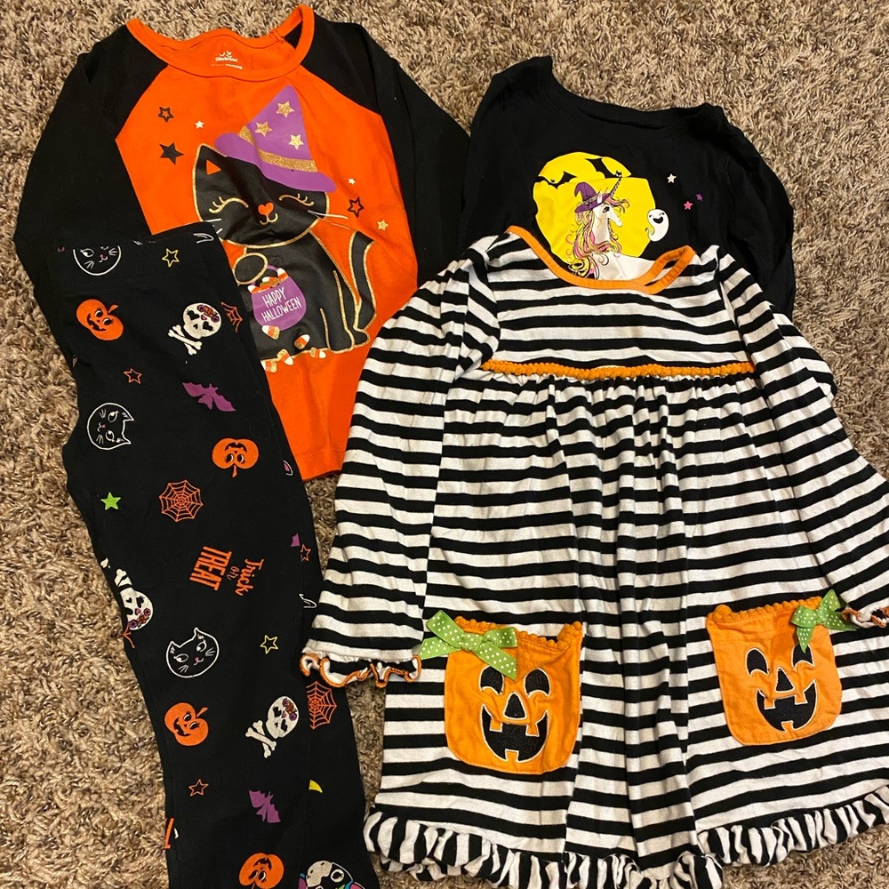 Girls 4t Halloween Lot